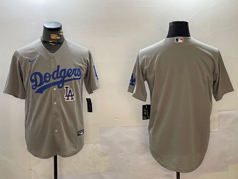 Men Los Angeles Dodgers Blank Grey Game 2024 Nike MLB Jersey style 12162->los angeles dodgers->MLB Jersey